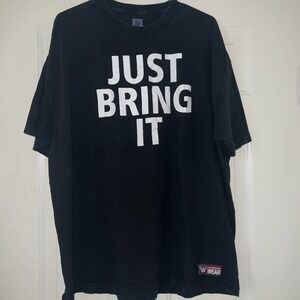 WWE The Rock Just Bring It Men Black Brauma Bull T Shirt 2XL